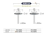 ミニター 金属ブラシ ホイール ステンレス 10個入 FC4075