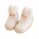 LAVIE　可愛い　ウサギ　ソックス　靴下　子供　スベリ止め付 綿　冬　オレンジ色　M（1-3歳）