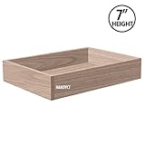 引き出しボックス、オーク木製完了、組み立てられ、、1 / 4 "下、7 "高さ Width: 19" DRAW-MD8-RICHWD/Oak-F-19W18D7H1/4B