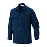 マクマオン 長袖開襟シャツ ネイビー サイズ3L オールシーズン A4700N 作業着 作業服