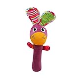 meolinソフトPlush Hand Rattle Baby Squeaker Sticks for Toddlers 10.23*2.75inch 47