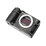 QIYAONUO SONY A7CR A7C2 用 ボディーハーフケース ボディケース バッテリーの交換でき 三脚ネジ穴付き カメラケース (ブラック(ホワイト))