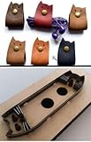 可愛い 猫の形のコードクリップ 型の抜き型 パンチ 型紙 レザークラフト