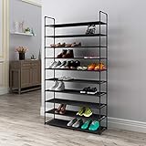 シューズラックシューズラック-大容量で厚くシンプルなコンビネーションシューズ収納シェルフ10層