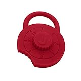 Jellystone Padlock Keychain Teether - Scarlet Red [並行輸入品]