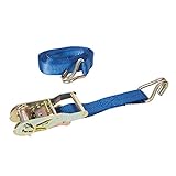 Silverline Ratchet Tie Down Strap J-hook 4m x 27mm Rated 400kg Capacity 1200kg