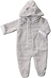 Angel DearユニセックスベビーFuzzy Footie (ベビー) -gray カラー: グレー