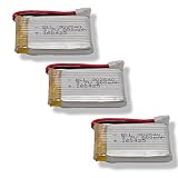 ドローン バッテリー SYMA X5SW X5 アップグレードバッテリー 「 3.7V 800mAh Lipo リポバッテリー 3個セット」 ※過充電保護機能付き [並行輸入品]