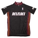 NBA Miami Heat Women 's Short Sleeve Away Cycling Jersey XL