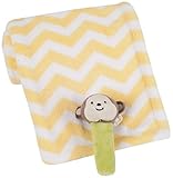 Carter's Boa Blanket with Rattle, Green/Yellow Safari by Carter's