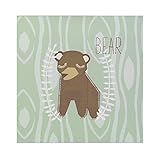 Lolli Living Zig Zag Zoo Wall Plaque Bear by Lolli Living [並行輸入品]