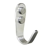 Moldiyステンレススチール3 mm Extra Thickフックバスルームトイレシングルローブタオルコート布フックRustproofキッチン台所用具ユーティリティハンガー頑丈壁マウントforホーム