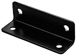 Stanleyハードウェアブレースコーナー1.6 X 5 X 1 / 8 BLK STL 351484
