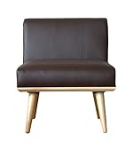 大川家具 GART ソファ 1人掛け PURI (プリ) ブラウン 素材 合皮/55cm幅