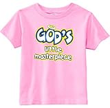 米国カスタムキッズ神の小さい傑作幼児Tシャツ カラー: ピンク