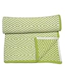 (カシウエア)kashwere ブランケット ベビーブランケット タオルケット ダイヤモンド柄 マイクロファイバー 毛布 [並行輸入品]