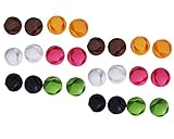 Yueton 24pcs Colorful Double Hole Desktop Wire Cord Cable Clip Management Cable Organizer Cord Holde