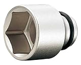 トネ(TONE) インパクト用ソケット 6角 3NV-06 対辺寸法:6×差込角:9.5×全長:27mm 1個