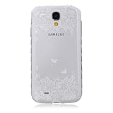 UNEXTATI Galaxy S4 用 ケース 耐衝撃 高品質 TPU ハード カバー 超薄型ケース 全面保護 脱着簡単 クリア 透明 Samsung Galaxy S4カバー Cover (ホワイ