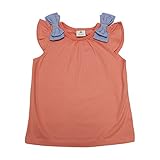 【SiShuNon/SKAPE】ショルダーリボンTシャツ エスケープ 女の子 ショルダー リボン 半袖Tシャツ 110 5 ピンク