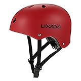 Tomshoo Lixada スケートボードヘルメット スポーツスケートヘルメット ライニングパッド ユニセックス アジャスター付きヘルメット  保護用スポーツ ヘルメット 11通気口を備えた