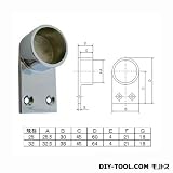 フジテック ハンガーパイプ用 P型ソケット φ32mm用 クロームメッキ （30165）　20個