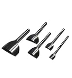 レザークラフト 工具 道具 端落とし 半月型 5本 9本 各種 セット エンド ポンチ DIY ハンドメイド 皮 革 細工 材料 キット へり落とし 財布 キー ケース ベルト バッグ (５本セット)