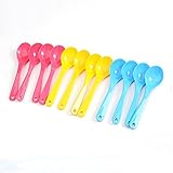 Baby's Zone(TM) 12 Pcs Baby Toddler Feeding Food Plastic Spoons Set by Baby's Zone