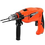 VonHaus Corded 6.5A 1/2-inch Hammer Drill with 9pc Drill Bit Set & Power Tool Carry Case [並行輸入品]