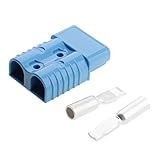 Homyl 175A　バッテリー　クイック　ディスコネクト　ウインチ　コネクタ　プラグ（端子付）　1/0AWGワイヤーに適合　全4色 - 青