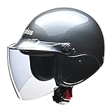 リード工業(LEAD) バイクヘルメット セミジェット AP-603 ガンメタリック フリー 57~60cm未満