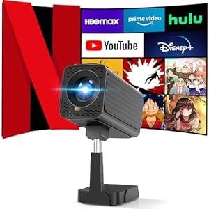 NUTROMO プロジェクター Netflix公式ライセンス Android TV 25000LM 電動F&自動補正 フルHD 4K スタンド一体型