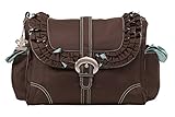 Kalencom Miss Prissy Buckle Bag, Chocolate/Blue
