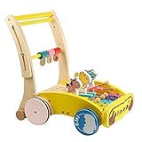 Babynice 手押し車 子供ウォーカー 知育おもちゃ ベビー 安全木製 歩行練習 (マルチカラー, フリーサイズ)