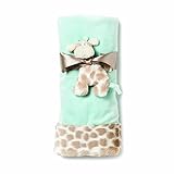 Nat and Jules Blanket and Giraffe Rattle Set, Blue