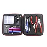 電子たばこ Vape DIYハンドツールキットプライヤー+ピンセット+ドライバー+はさみ+抵抗テスター+コイル治具 vape DIYのために、家の修理