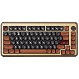 【国内正規品】Akko(アッコ) MU02 木製キーボード 75%英語配列 USB / 2.4GHz / Bluetooth 5.0 ワイヤレス Akko Rosewood キースイッチ ガスケットマウント テンキーレス ウォールナット 木製 メカニカルキーボード 4000mAh バッテリー内蔵 RGBバックライト