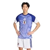 [アディダス] サッカー 半袖 Tシャツ ユニフォーム アディダス サッカー日本代表 2026 ホーム プレマッチジャージー Q3127 メンズ ホワイト/ジャパンブルー (JZ9706) 3XL