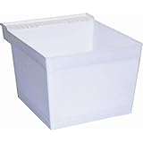 Crane配管l1100 l1ランドリーTub ( Single Wallhung）、ホワイト
