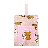 リラックマ[体育館靴入れ]キルトシューズバッグ/ピンク サンエックス