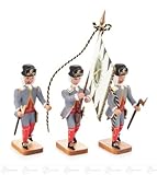 およそ 16 の cm の鉱石山のクリスマス図木図の小屋の旗および旗の友達 (3) の高さのバロック式抗夫のミニチュア