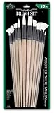 Royal & Langnickel RSET-9608 White Taklon Combo Brush Set