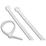 CTS Brand - 11 Inch 40 Lb Tensile Strength Natural Nylon Cable Tie (Bag of 100) [並行輸入品]