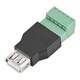 VBESTLIFE　USB 2.0タイプAメスジャック＆5ピンネジ式　アダプタコネクタ　コンパクト設計　超耐久性　コネクタ