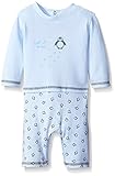 ABSORBA Baby Boys' Faux 2 Piece Penguin Coverall Blue 6/9 [並行輸入品]