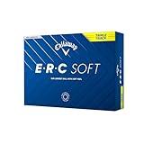 キャロウェイ(Callaway) ゴルフボール ERC SOFT YLW 25 TRIPLE TRACK 1ダース(12個入り) 3ピース構造 トリプル・トラック イエロー