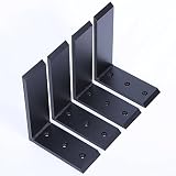 4 Heavy Dutyブラックスチール6 " x8 "カウンタートップサポートブラケット。コーベルのロットLシェルフ
