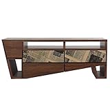 伝統の大川家具 国産テレビボード ココア 120幅 完成品 テレビ台 ローボード 収納付き ロータイプ デザイン家具 おしゃれ ウォールナット (幅120 デザインテレビボード)