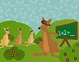 Green Leaf Art Kangaroo's School Canvas Art [並行輸入品]