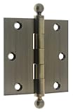 IDH by聖Simons 80103 – 005プロフェッショナルグレード品質純正ソリッド真鍮4 " x 4 " Looseピンヒンジ、アンティーク真鍮